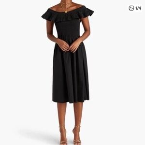 Hill House Black Ruffled Dress